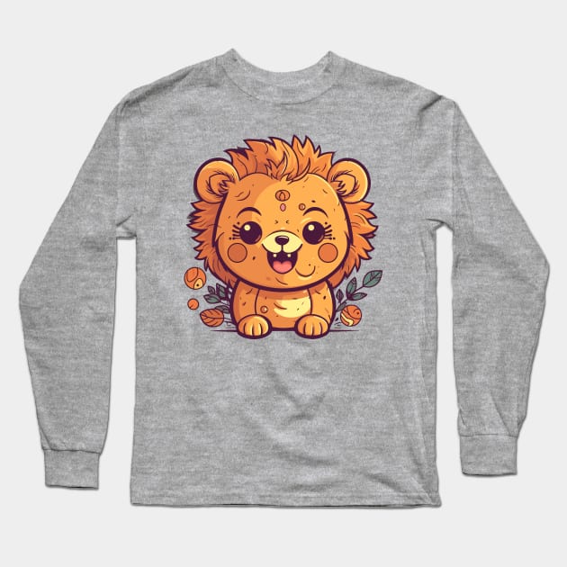 Baby funny lion Long Sleeve T-Shirt by JORDYGRAPH